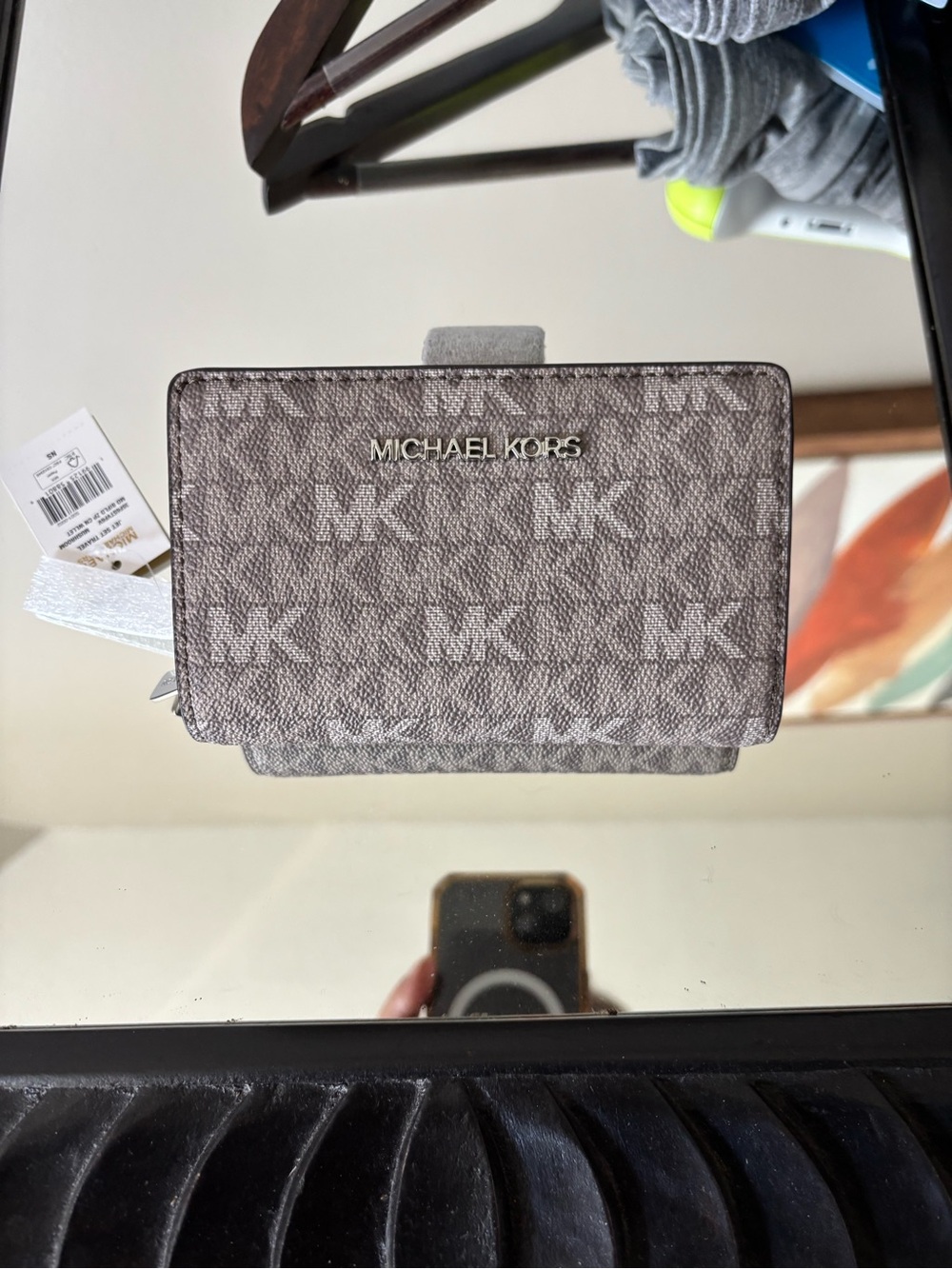 Michael Kors Lavender MK Logo Bifold Wallet